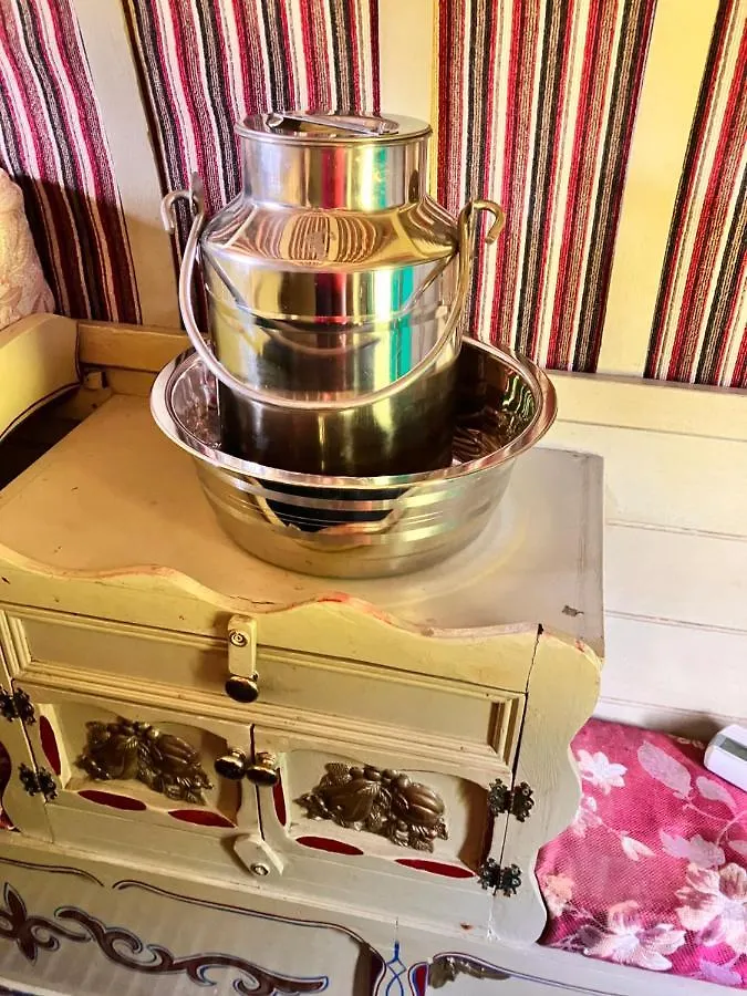 Romany Bow Top Gypsy Wagon @ Tin And Canvas Glamping, Pickering