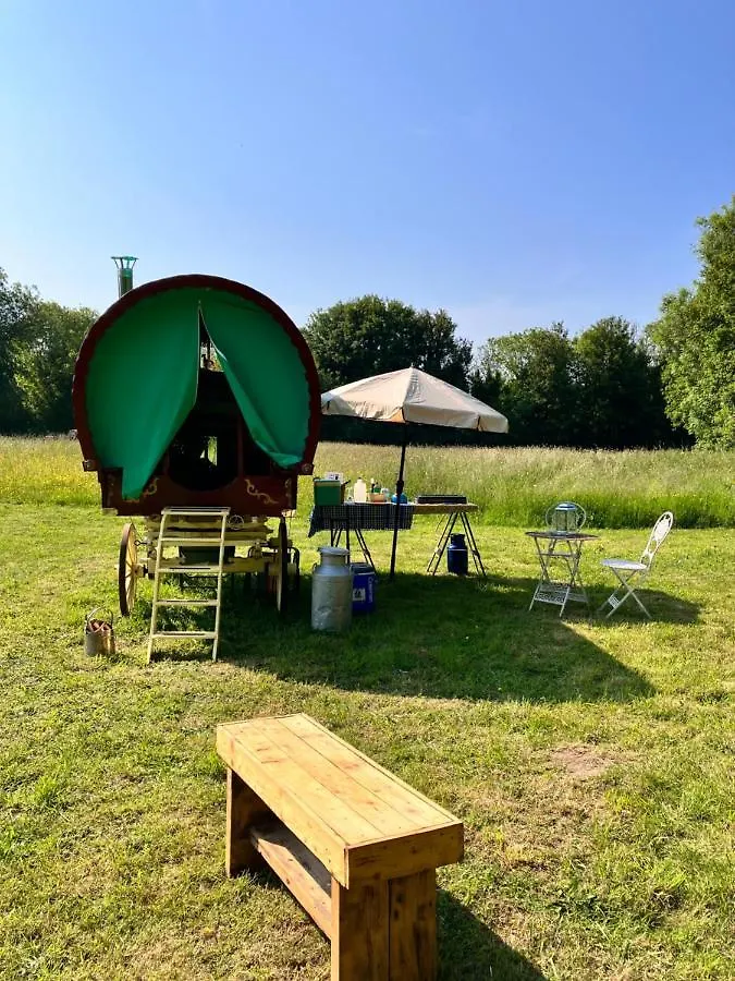 Romany Bow Top Gypsy Wagon @ Tin And Canvas Glamping, Pickering