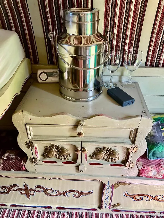 Romany Bow Top Gypsy Wagon @ Tin And Canvas Glamping, Pickering