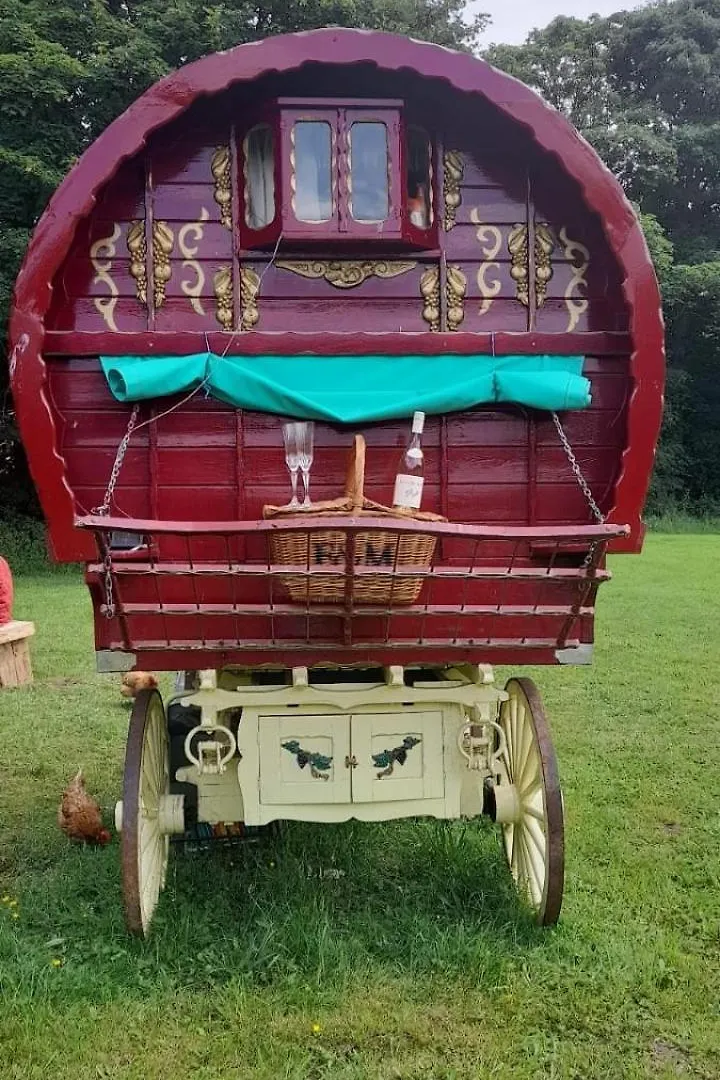 Romany Bow Top Gypsy Wagon @ Tin And Canvas Glamping, Pickering