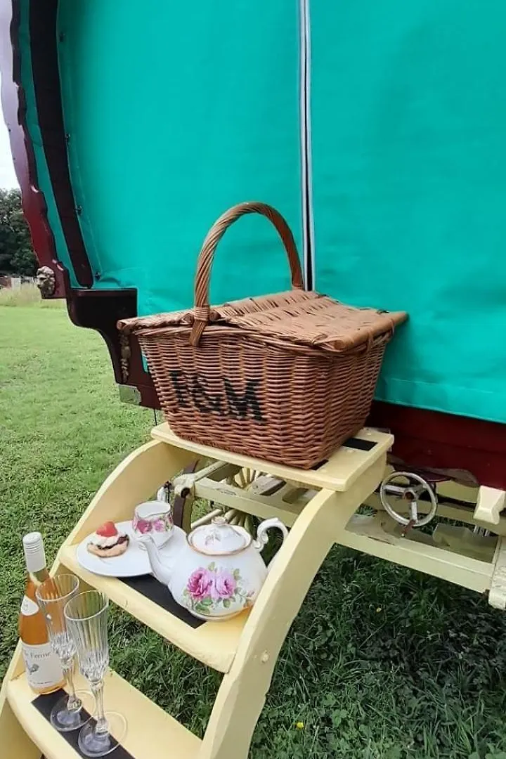 Romany Bow Top Gypsy Wagon @ Tin And Canvas Glamping, Pickering 0*,
